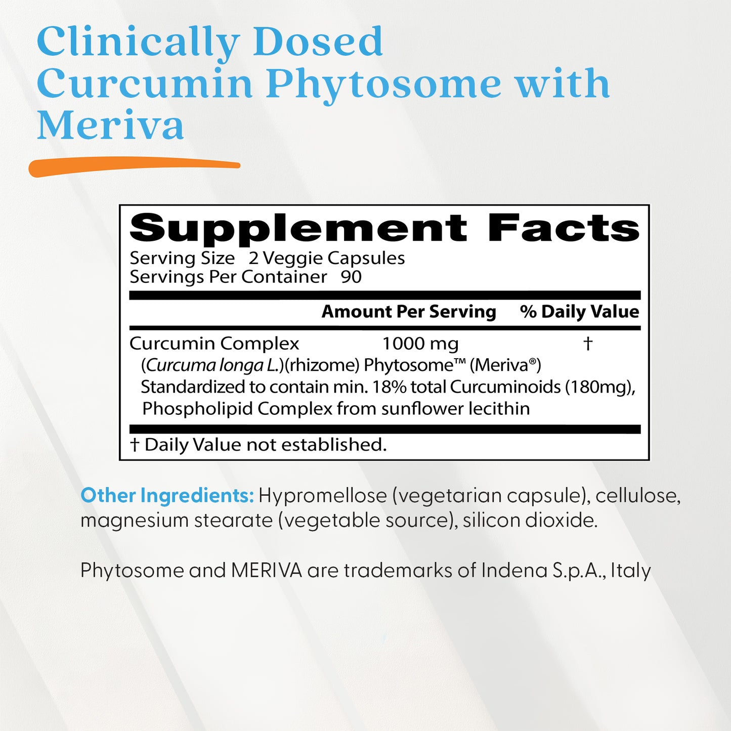 Doctor's Best Curcumin Phytosome with Meriva, 1,000 mg Per Serving, 180 Veggie Caps