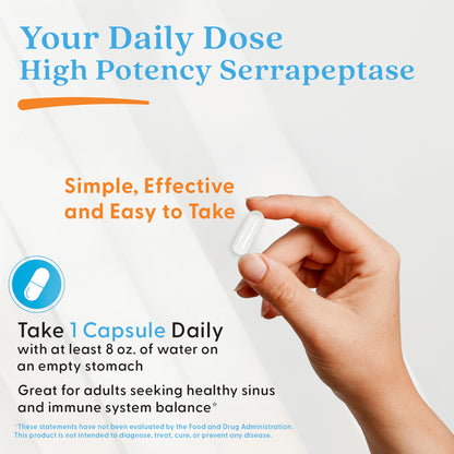Doctor's Best High Potency Serrapeptase, 120,000 SPU, 90 Veggie Caps