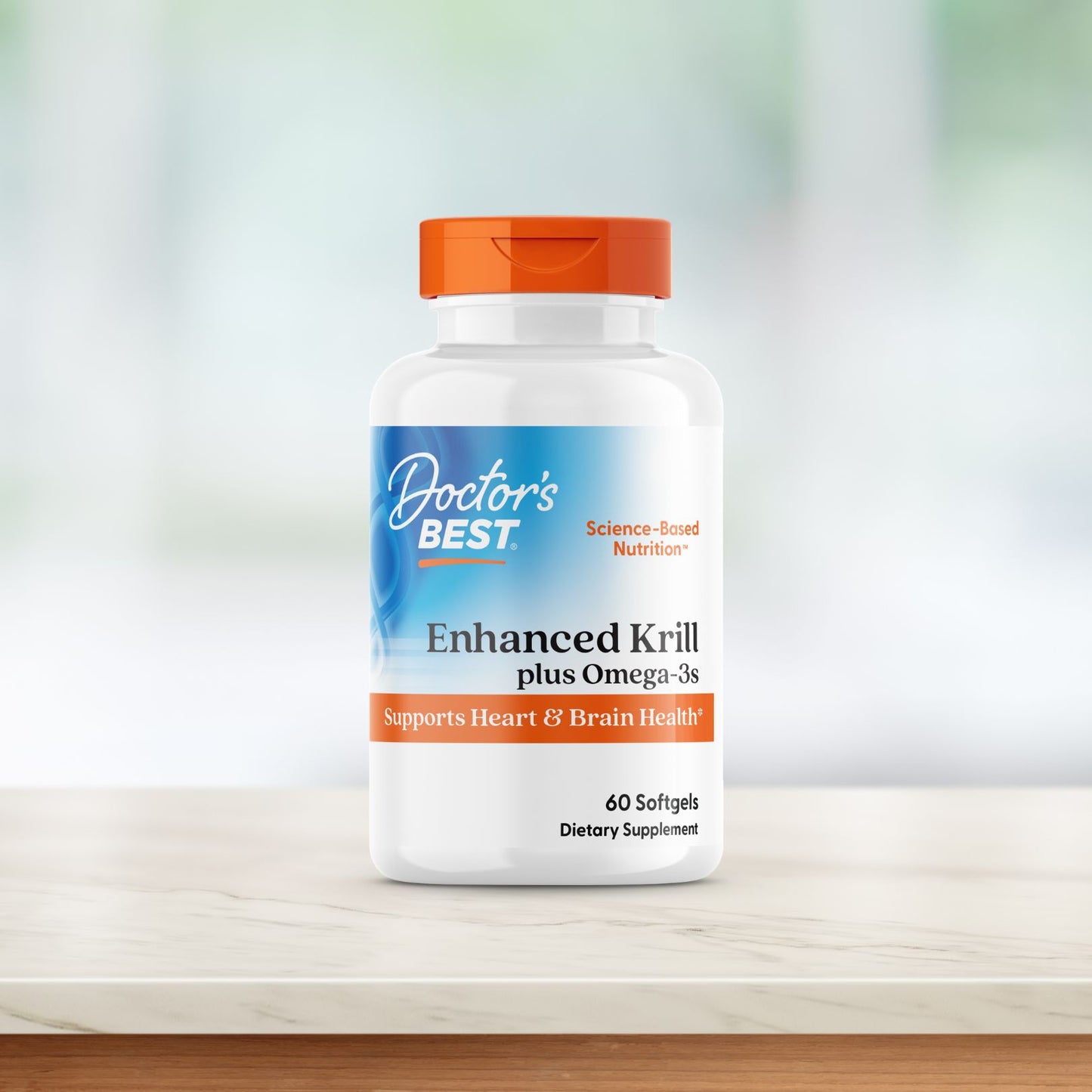 Doctor's Best Enhanced Krill Plus Omega3s with Superba Krill, 60 Softgels