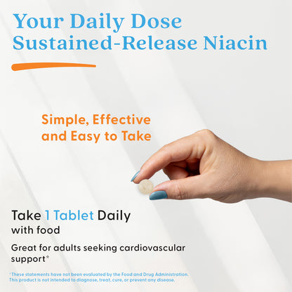 Doctor's Best Sustained-Release Niacin with niaXtend, 500 mg, 120 Tablets