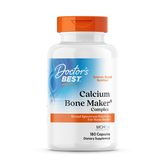 Doctor's Best Calcium Bone Maker Complex with MCHCal and VitaMK7, 180 Capsules