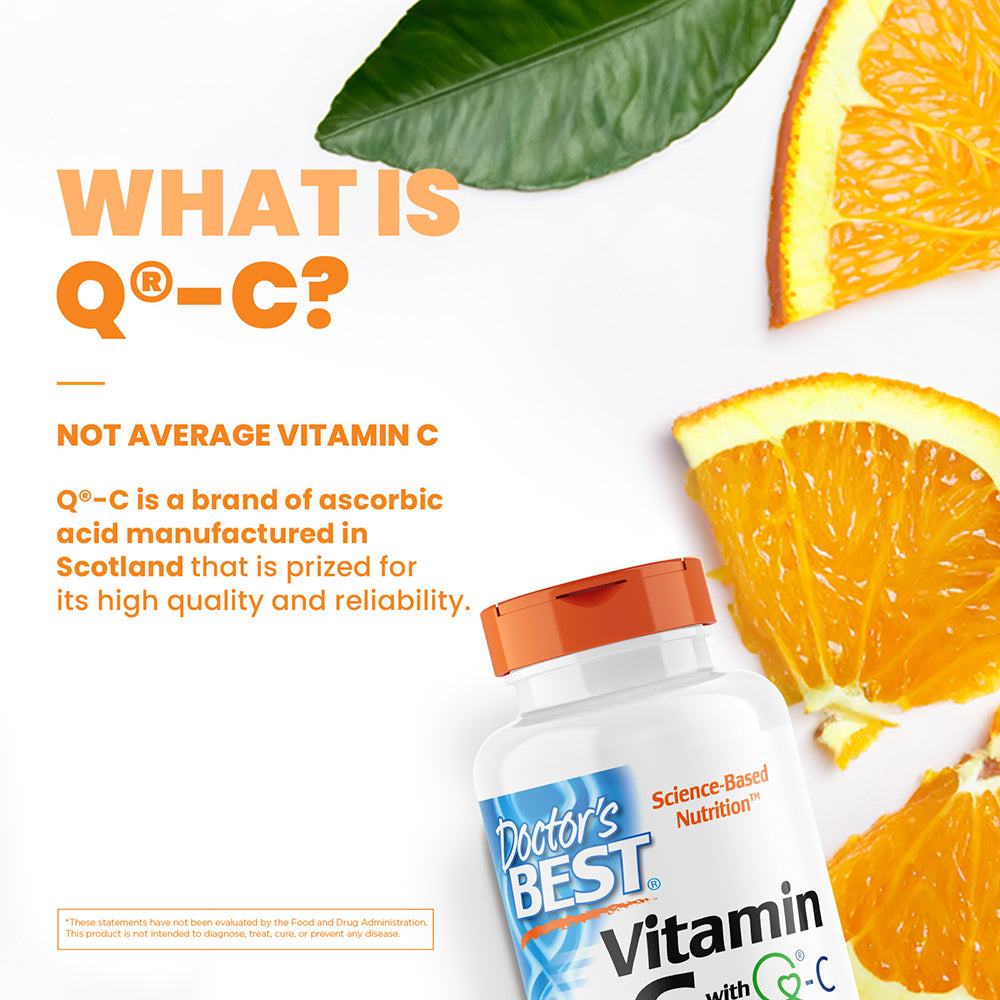 Doctor's Best Vitamin C with Q-C, 1,000 mg, 120 Veggie Caps