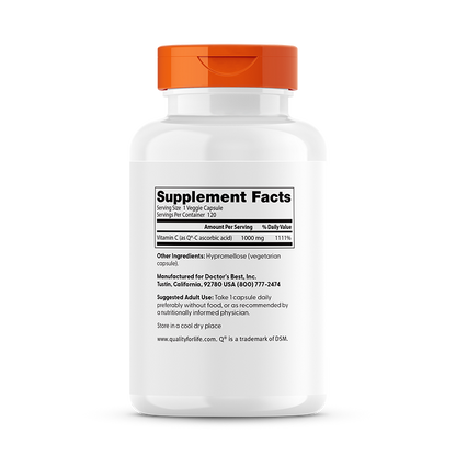 Doctor's Best Vitamin C with Q-C, 1,000 mg, 120 Veggie Caps