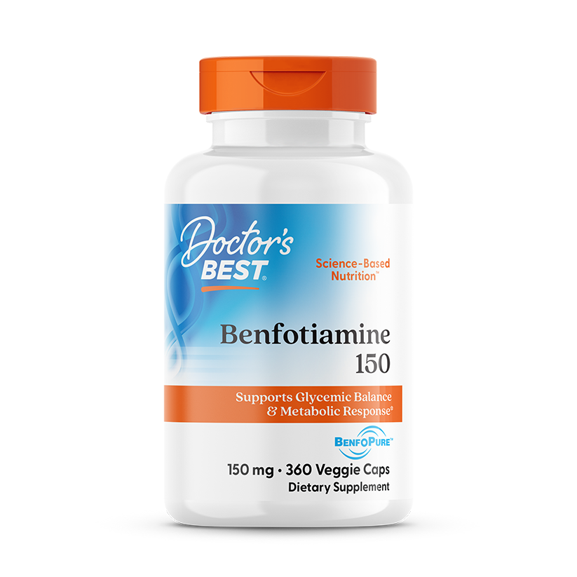 Doctor's Best Benfotiamine 150 with BenfoPure, 150 mg, 360 Veggie Caps