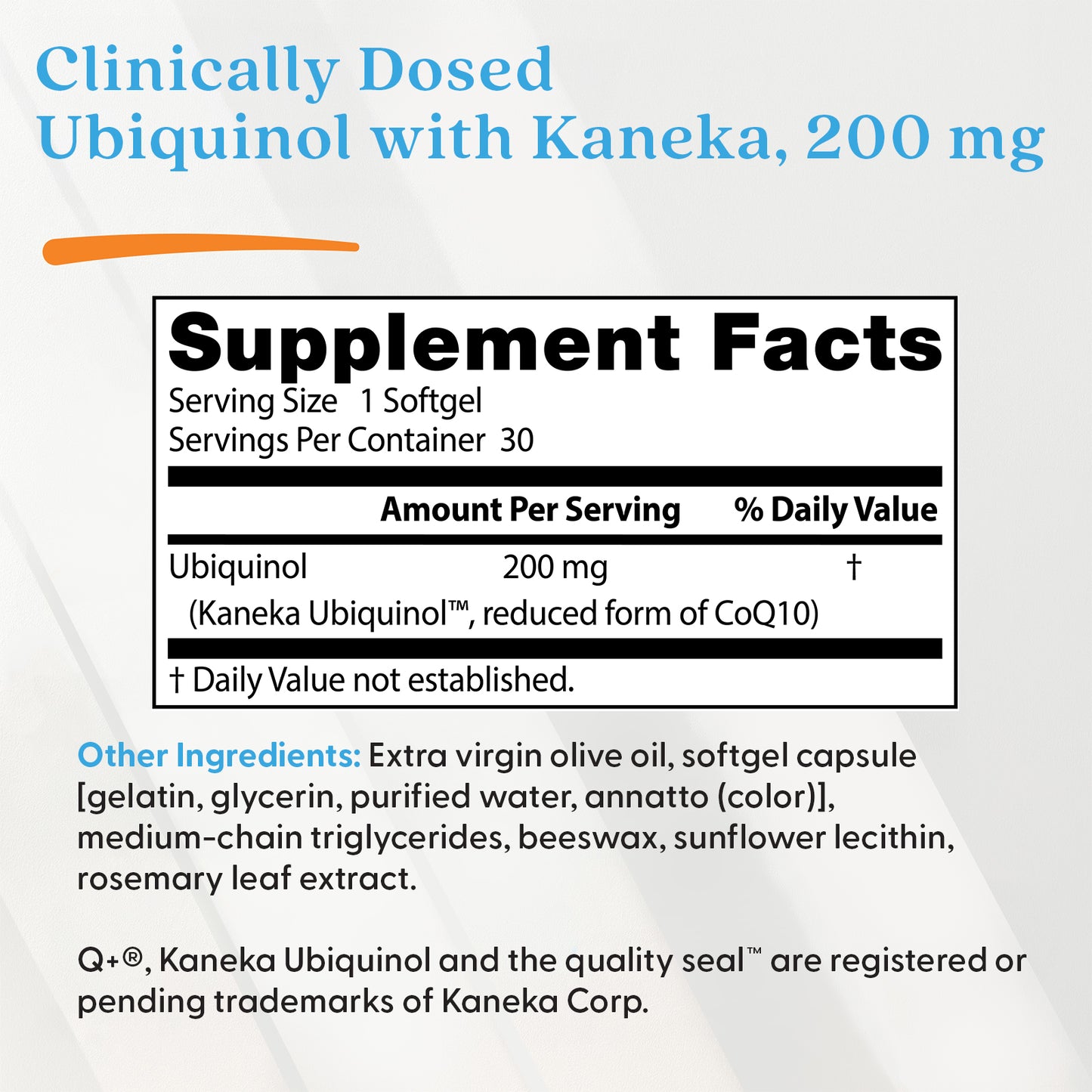 Doctor's Best Ubiquinol with Kaneka, 200 mg, 120 Softgels