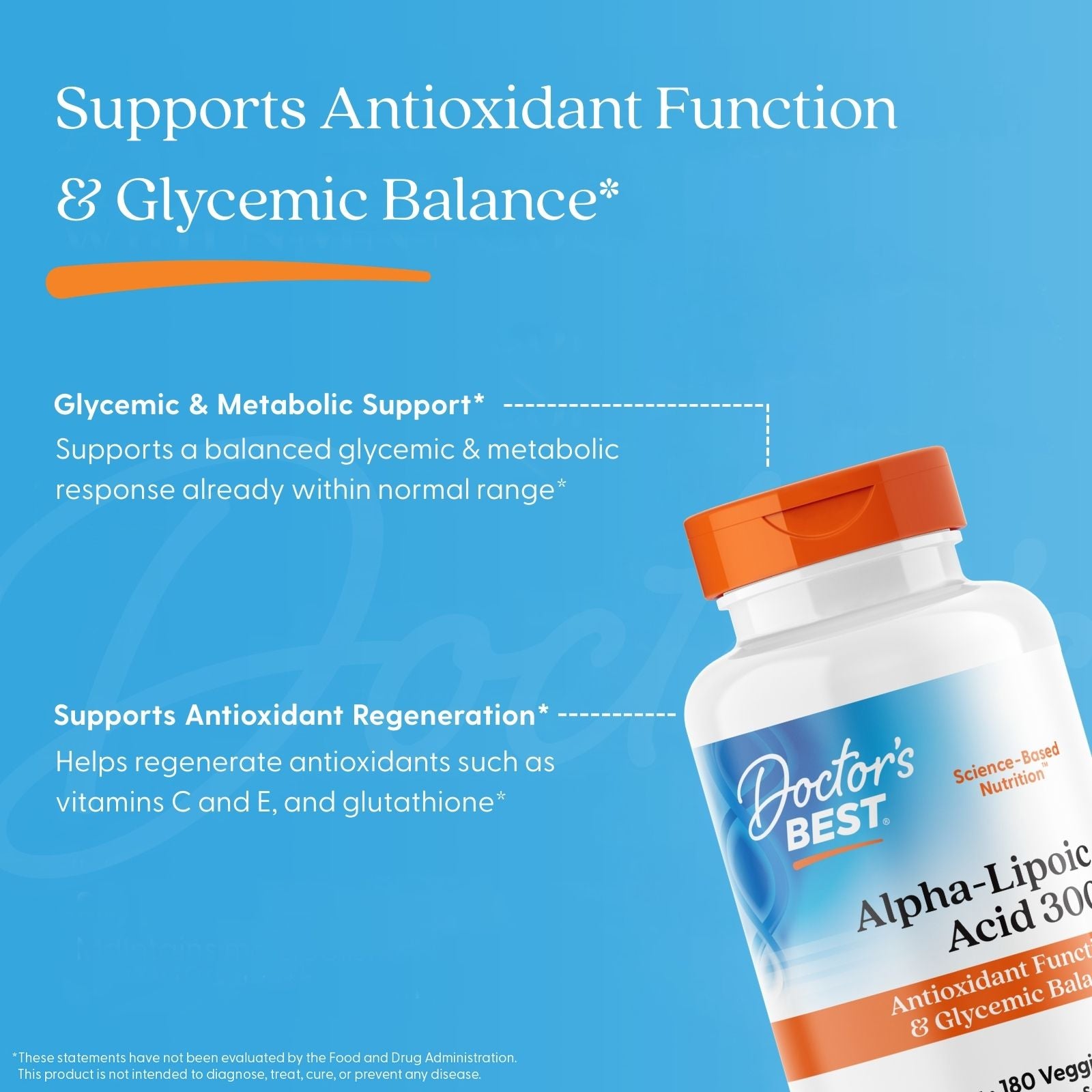 glutathione detection methods Doctor's Best Alpha-Lipoic Acid 300, 300 mg, 180 Veggie Caps