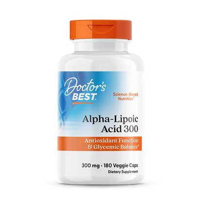 Doctor's Best Alpha-Lipoic Acid 300, 300 mg, 180 Veggie Caps