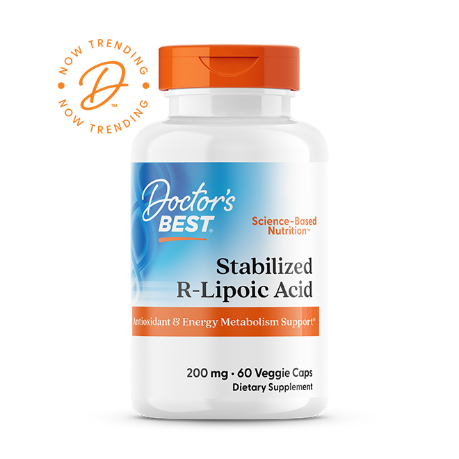 Doctor's Best Stabilized R-Lipoic Acid, 200 mg, 60 Veggie Caps