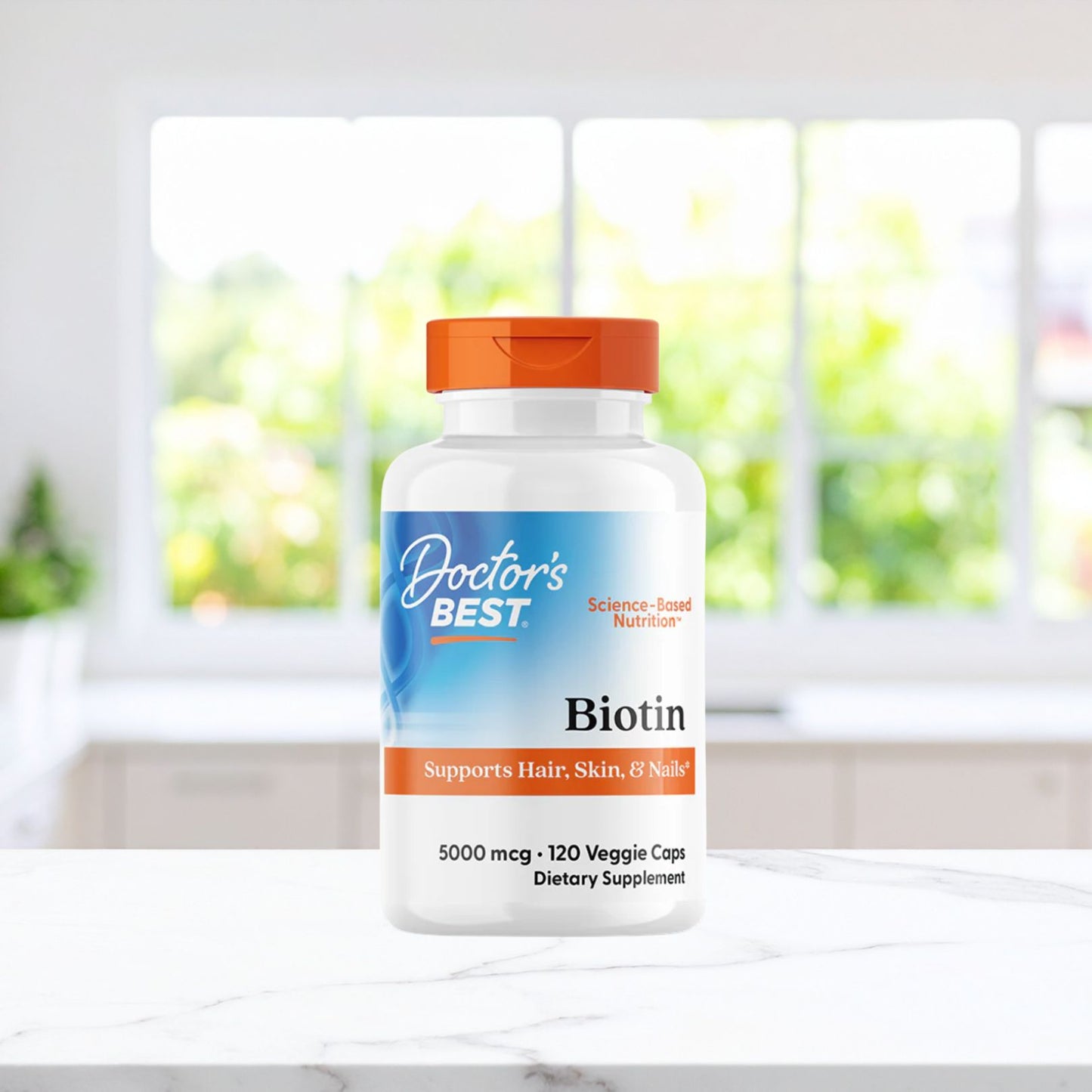 Doctor's Best Biotin, 5,000 mcg,  120 Veggie Caps