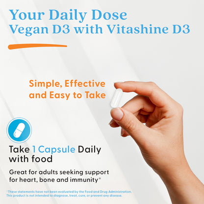 Doctor's Best Vegan D3 with Vitashine D3, 2,500 IU, 60 Veggie Caps