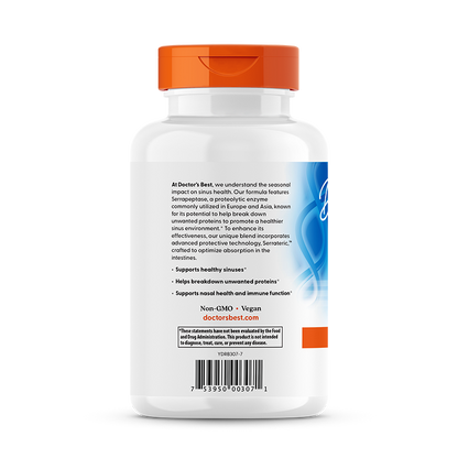 Doctor's Best High Potency Serrapeptase, 120,000 SPU, 270 Veggie Caps