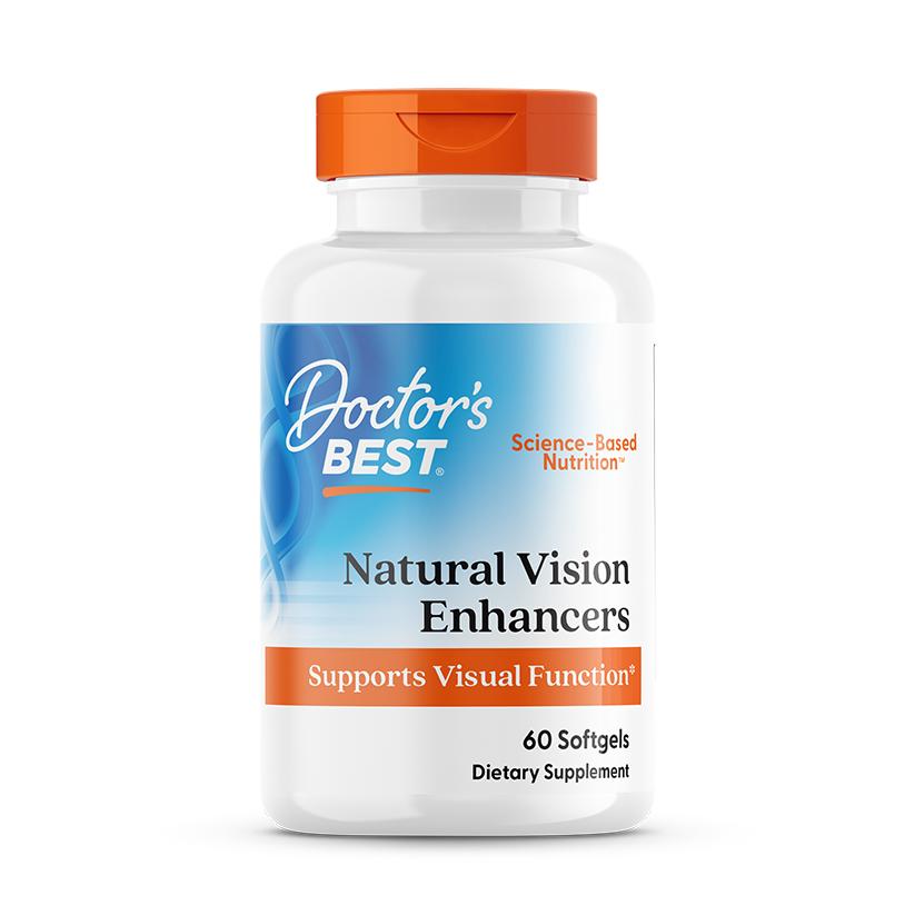 Doctor's Best Natural Vision Enhancers with FloraGlo Lutein, 60 Softgels