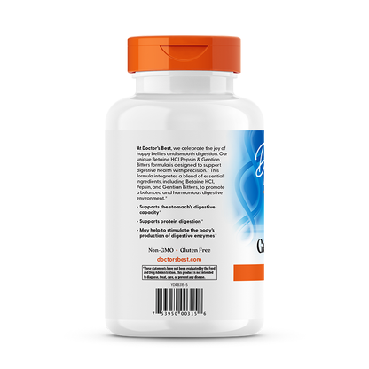 Doctor's Best Betaine HCl, Pepsin & Gentian Bitters, 360 Capsules