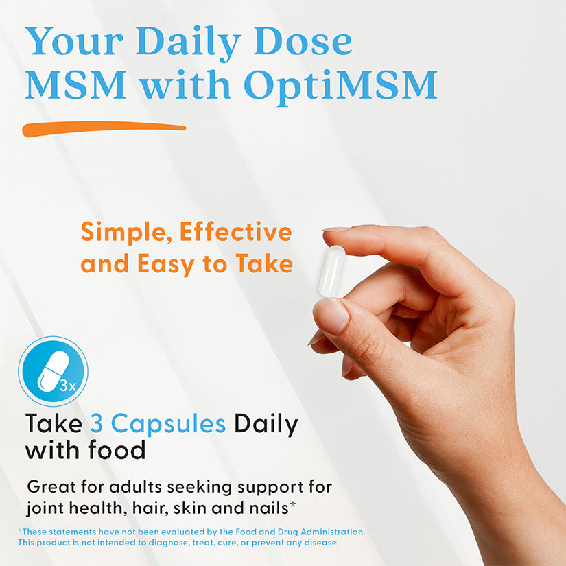 Doctor's Best MSM with OptiMSM, 3000 mg Per Serving, 360 Capsules
