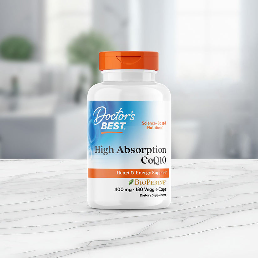 Doctor's Best High Absorption CoQ10 with BioPerine, 400 mg, 180 Veggie Caps