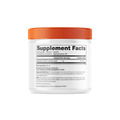 Doctor's Best Pure Vitamin C Powder with Q-C, 8.8 oz (250 g)