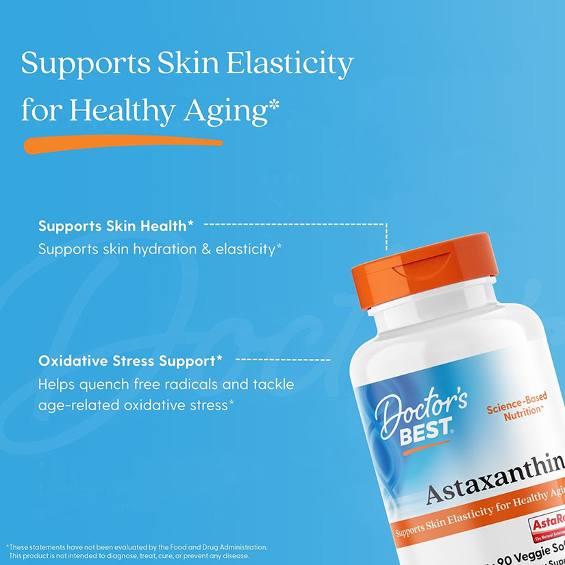 Doctor's Best Astaxanthin with AstaReal, 6 mg, 90 Veggie Softgels Doctor's Best Astaxanthin with AstaReal, 6 mg, 90 Veggie Softgels