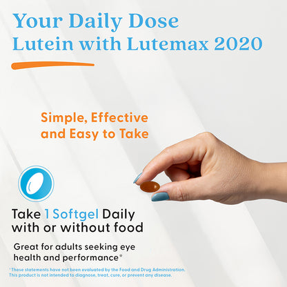 Doctor's Best Lutein with Lutemax 2020, 20 mg, 60 Softgels