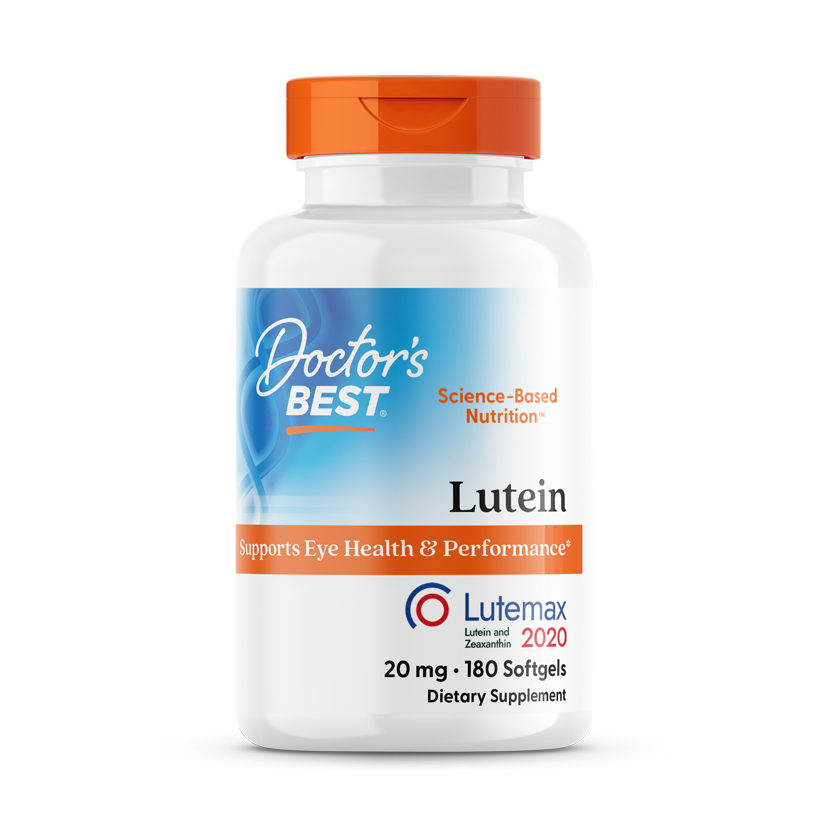 Doctor's Best Lutein with Lutemax 2020, 20 mg, 180 Softgels