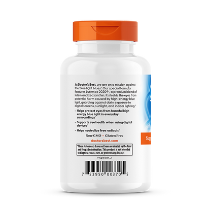 Doctor's Best Lutein with Lutemax 2020, 20 mg, 180 Softgels