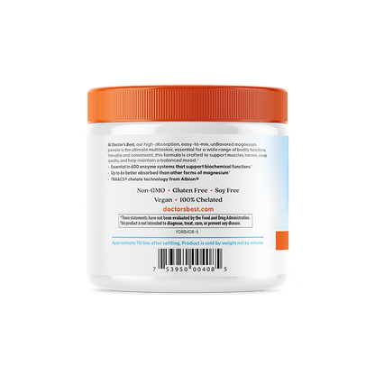 Doctor's Best High Absorption Magnesium Powder, 7.1 oz (200 g)