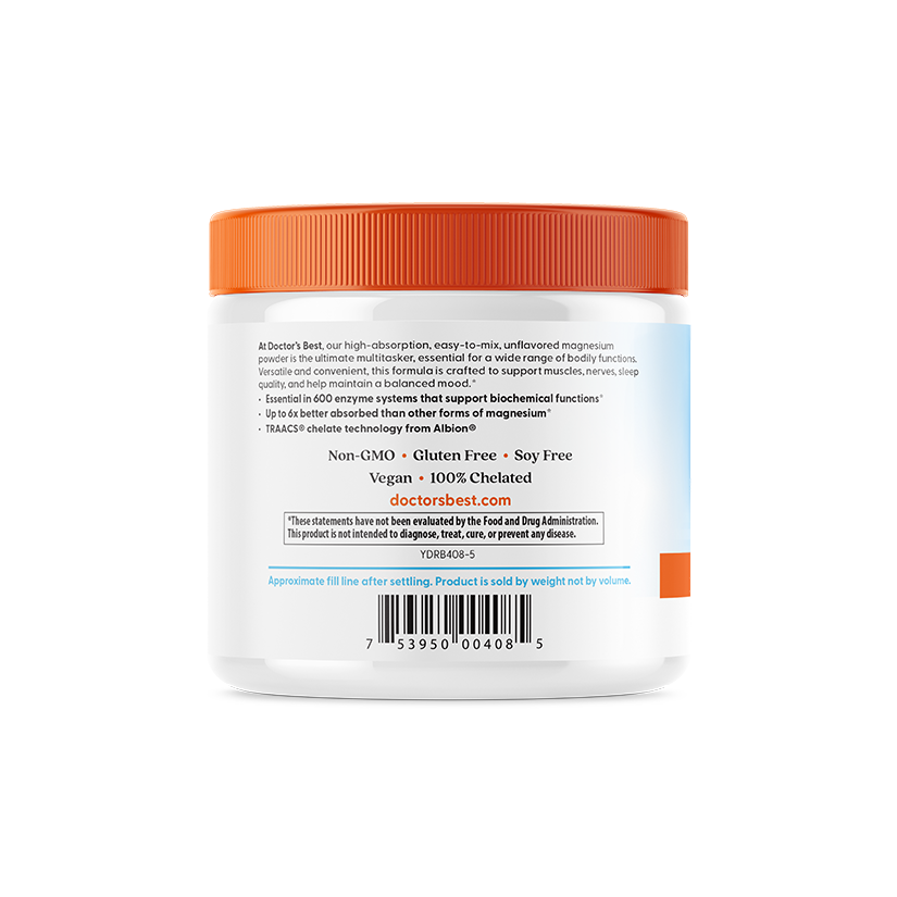Doctor's Best High Absorption Magnesium Powder, 7.1 oz (200 g)