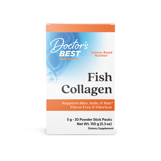 Doctor's Best Fish Collagen with Naticol, 5 g, 30 Powder Stick Packs