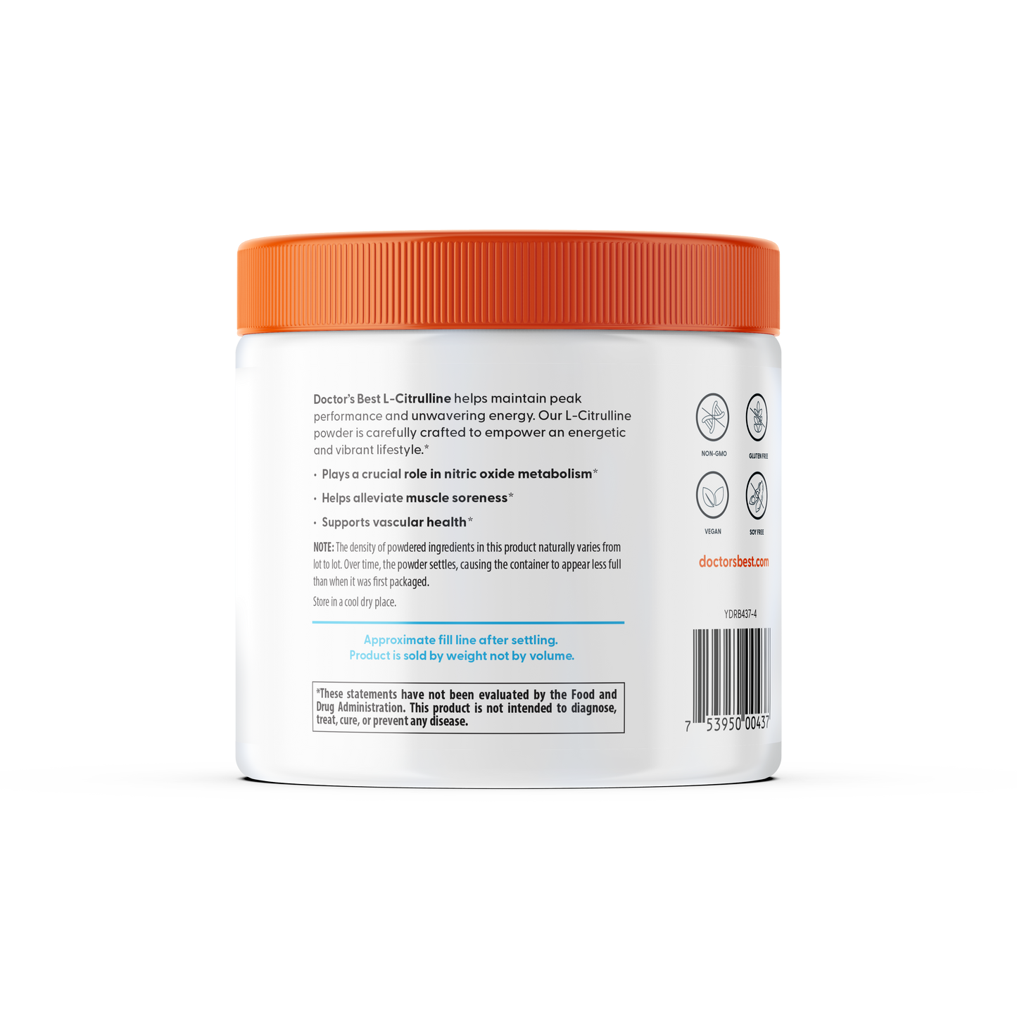 Doctor's Best L-Citrulline Powder, 7 oz (200 g)