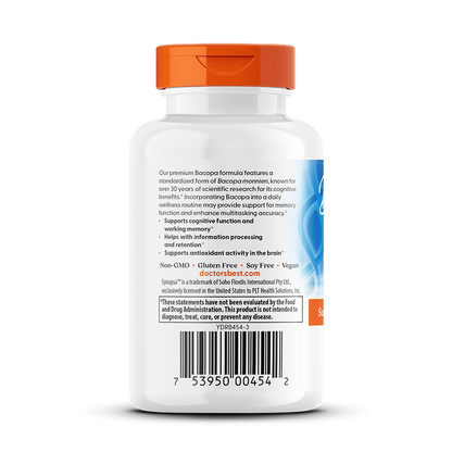 Doctor's Best Bacopa with Synapsa, 320 mg, 60 Veggie Caps