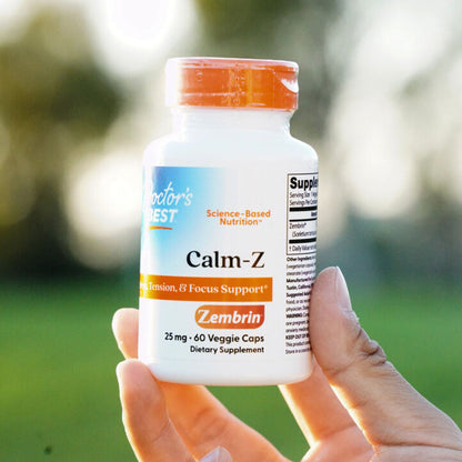 Doctor's Best Calm-Z with Zembrin, 25 mg, 60 Veggie Caps