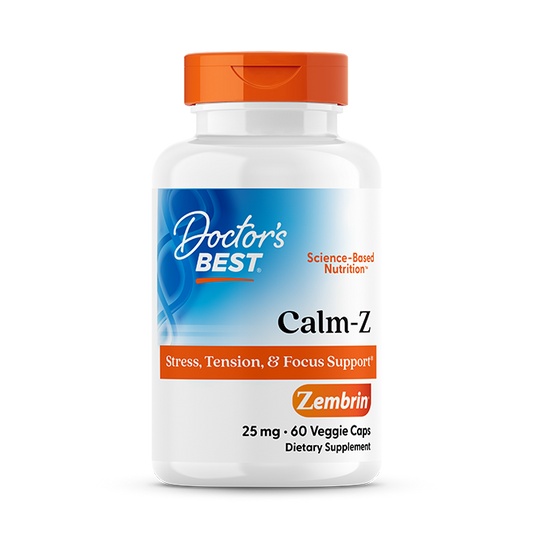 Doctor's Best Calm-Z with Zembrin, 25 mg, 60 Veggie Caps