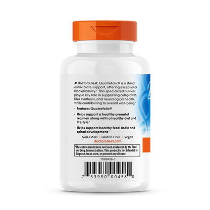 Doctor's Best Fully Active Folate 800, 800 mcg, 60 Veggie Caps
