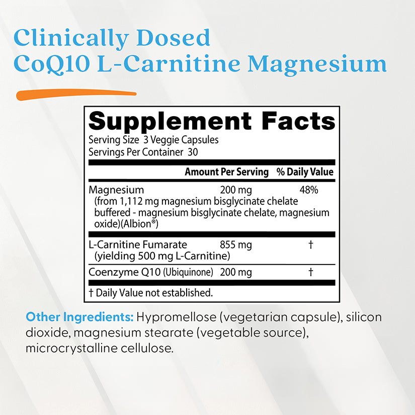 Doctor's Best CoQ10 L-Carnitine Magnesium, 90 Veggie Caps Doctor's Best CoQ10 L-Carnitine Magnesium, 90 Veggie Caps
