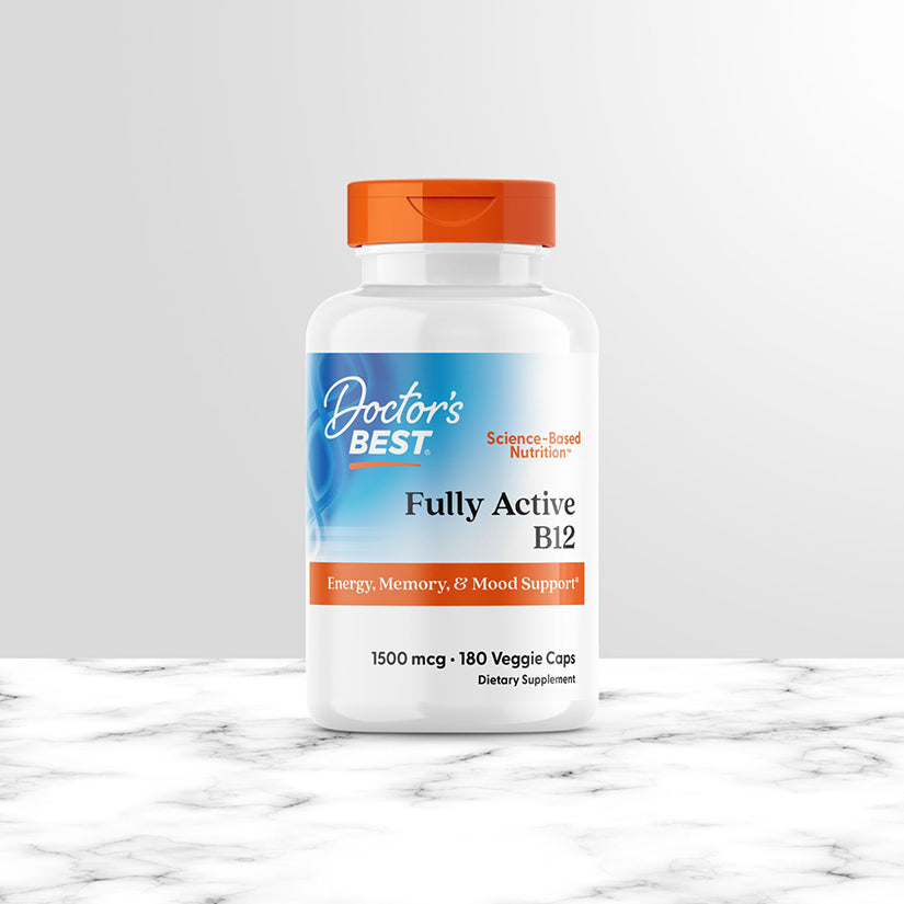 Doctor's Best Fully Active B12, 1,500 mcg, 180 Veggie Caps