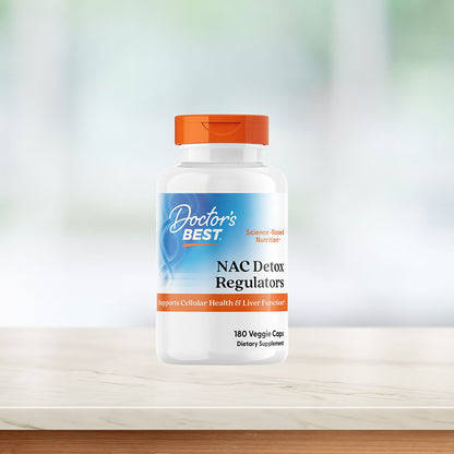 Doctor's Best NAC Detox Regulators, 180 Veggie Caps
