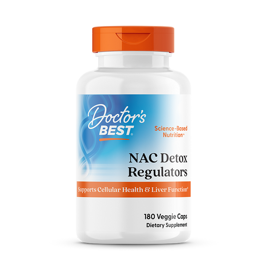 Doctor's Best NAC Detox Regulators, 180 Veggie Caps