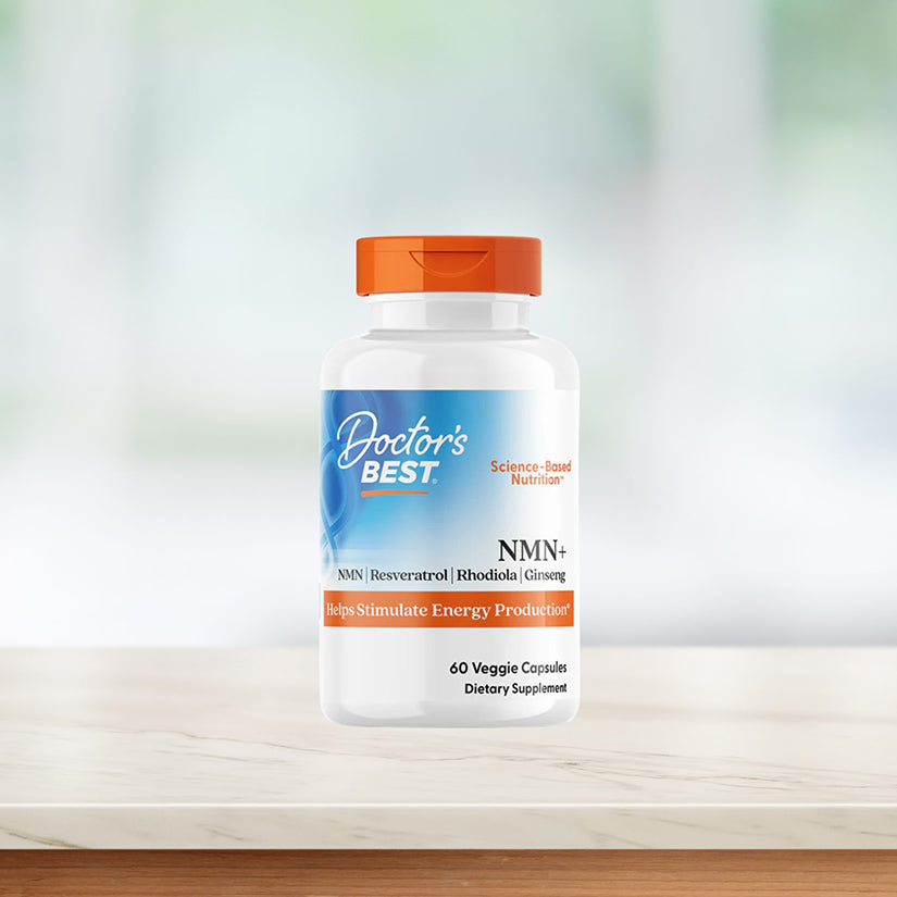 Doctor's Best NMN+, 200 mg, 60 Veggie Capsules