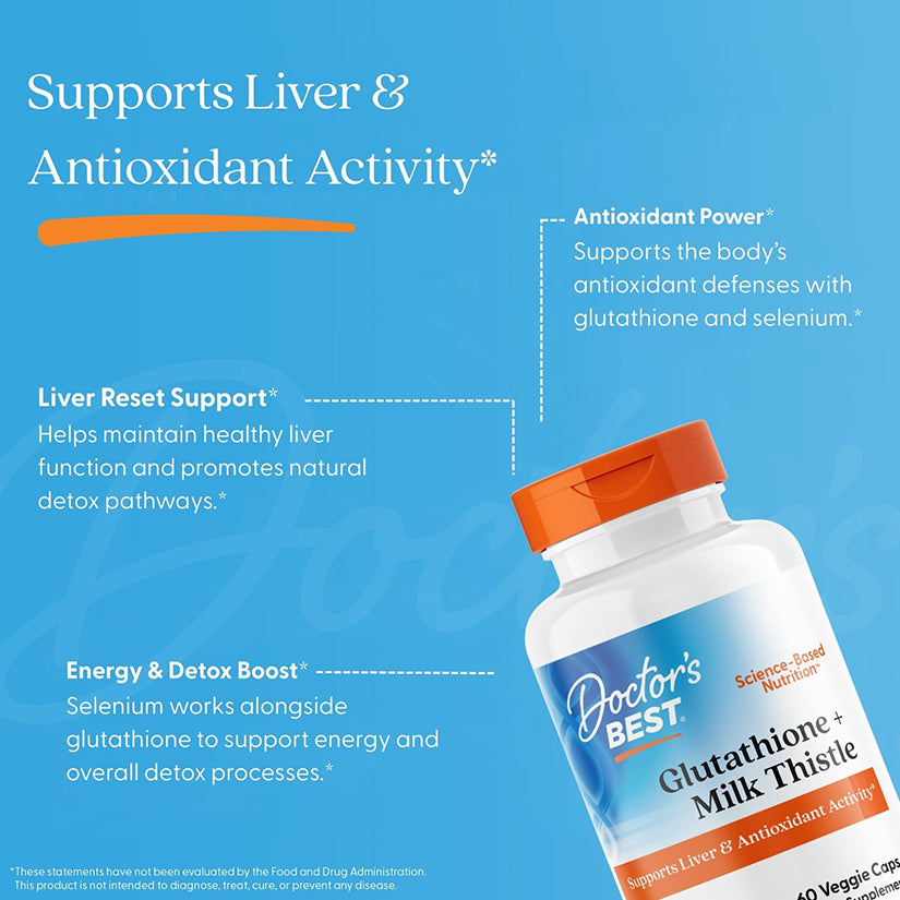 glutathione with milk thistle Doctor's Best Glutathione + Milk Thistle , 60 Veggie Caps