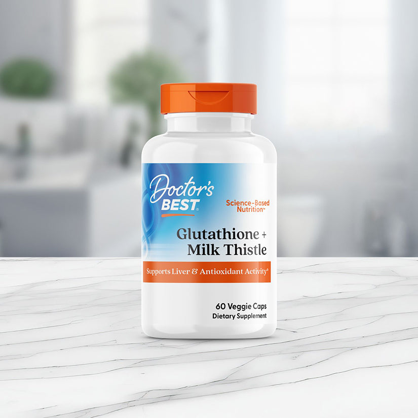 Doctor's Best Glutathione + Milk Thistle , 60 Veggie Caps