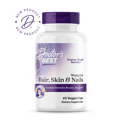Doctor's Best Women's Hair, Skin & Nails, 60 Veggies Caps