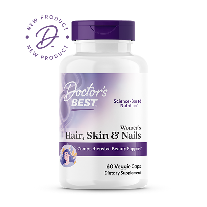 Doctor's Best Women's Hair, Skin & Nails, 60 Veggies Caps