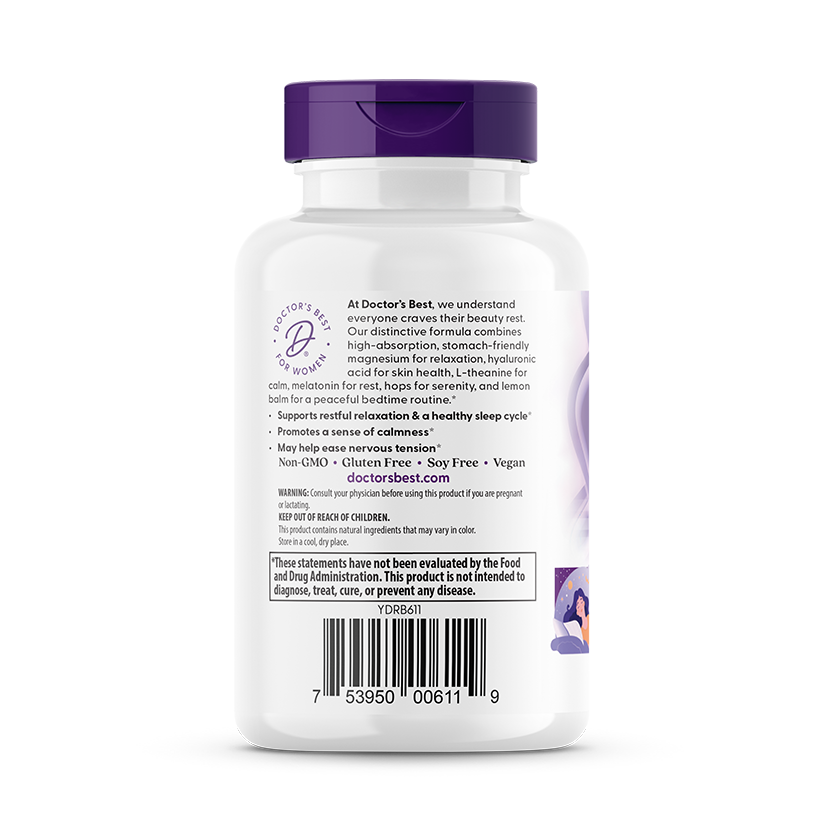 Doctor's Best Women's Beauty Sleep , 60 Veggie Caps