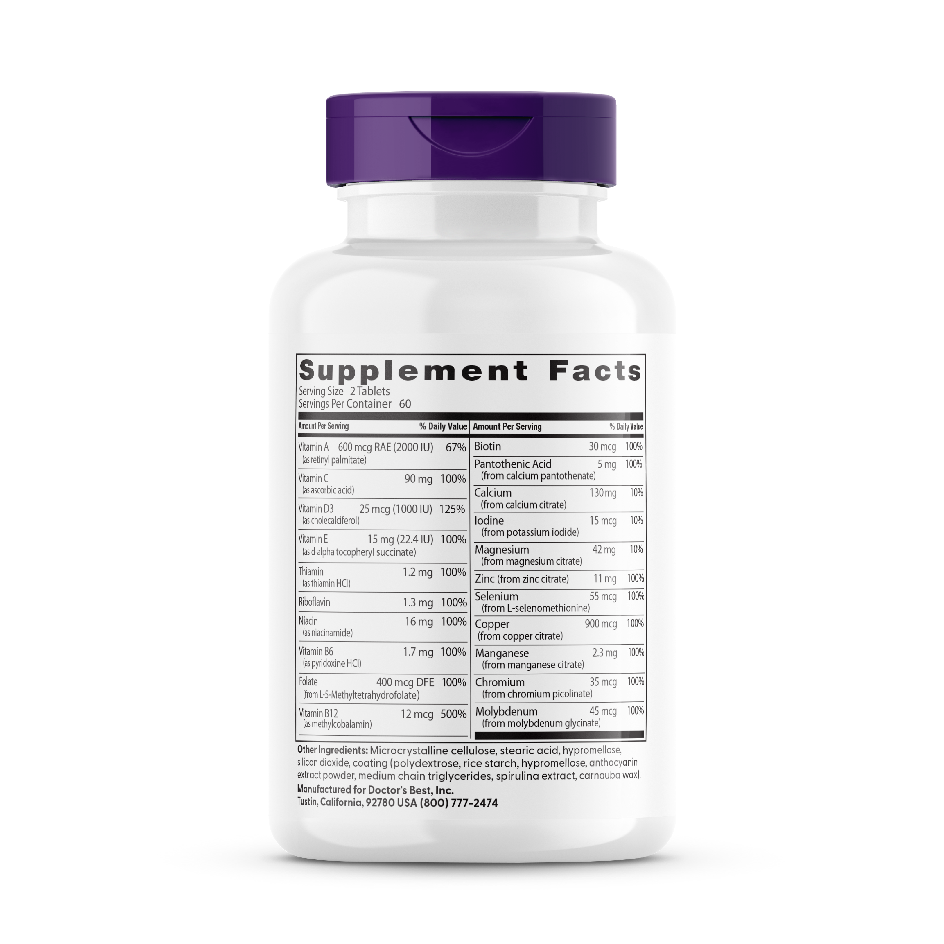 Doctor's Best Women's Multi-Vitamin, 120 Tablets