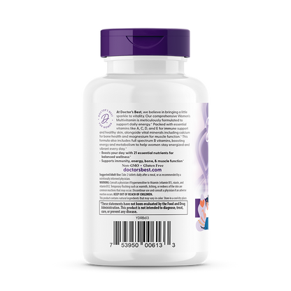 Doctor's Best Women's Multi-Vitamin, 120 Tablets