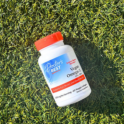 Doctor's Best Vegan Omega-3, 2,000 mg, 6 Veggie Softgels (1,000 mg per Softgel)