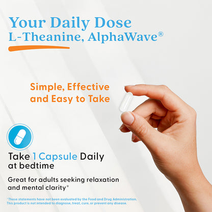 Doctor's Best L-Theanine, AlphaWave®, 200 mg, 60 Veggie Caps