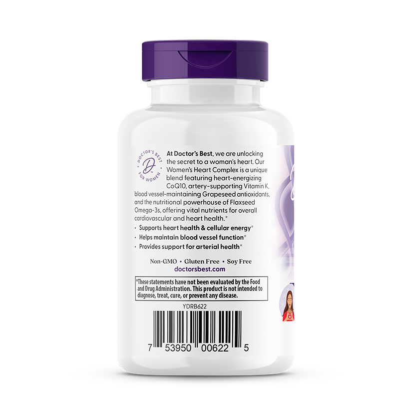 Doctor's Best Women's Heart Complex, 60 Softgels