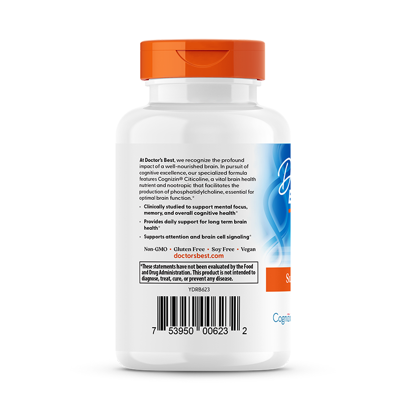 Doctor's Best Citicoline, 250 mg, 60 Veggie Caps