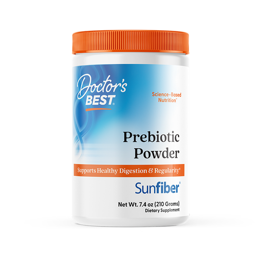 Doctor's Best Prebiotic Powder, Sunfiber®, Unflavored, 7.4 oz (210 g)
