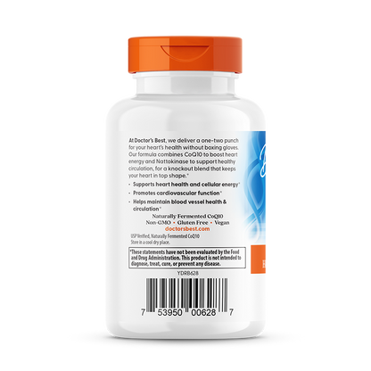 Doctor's Best CoQ10 + Nattokinase, 60 Veggie Caps